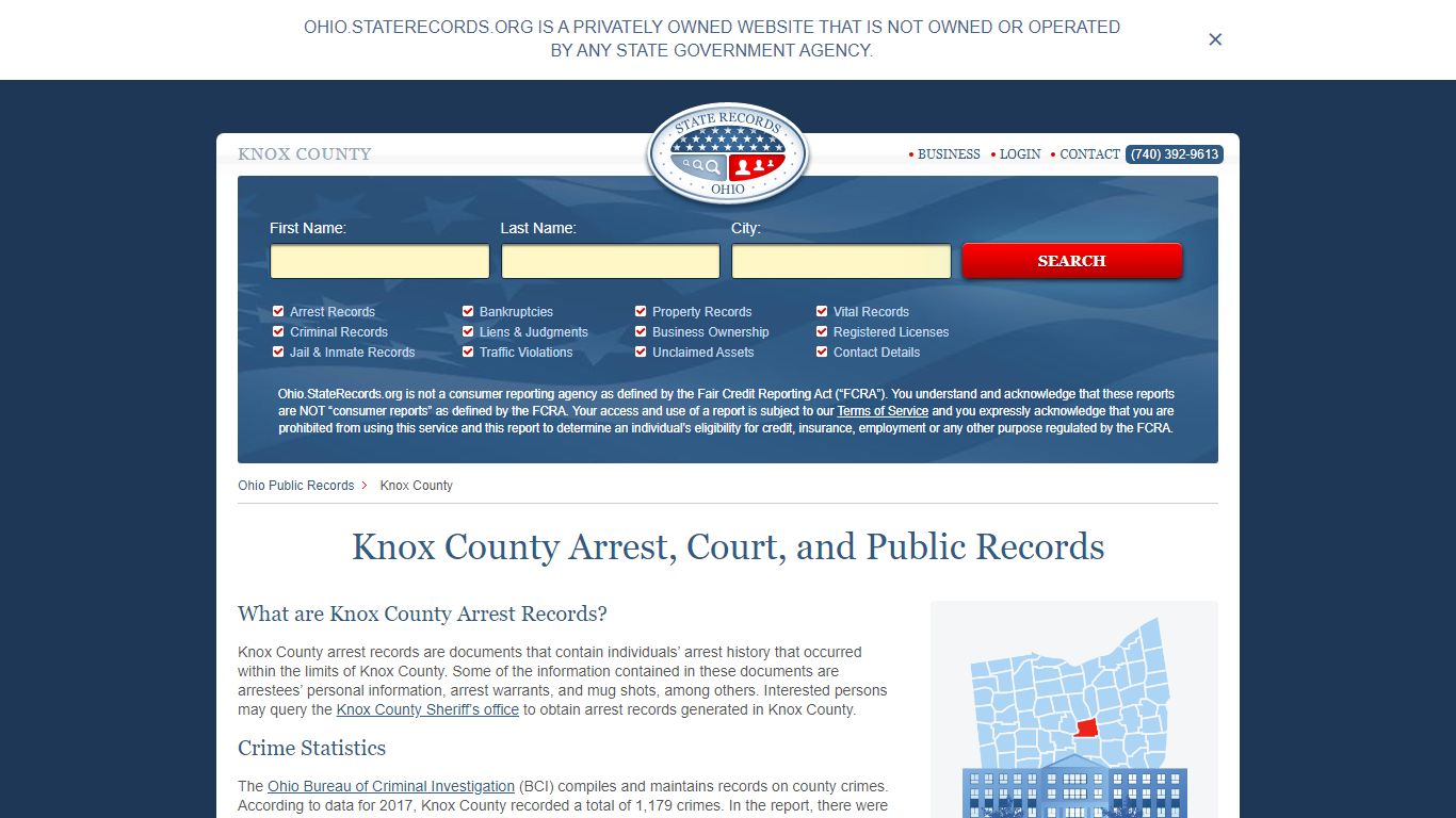 Knox County Arrest, Court, and Public Records